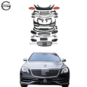 222 Car Bumpers For 2014-2020 Mercedes Benz W222 S-class Upgrade Maybach Bodykit Front Rear Car Bumper Headlights Taillights