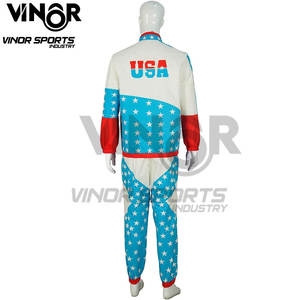 Conjunto de 2 piezas de cortavientos Vintage para hombre, gabardina ligera de los años 80, conjunto de ropa deportiva informal de manga larga con cremallera en el pecho - Product Image 3