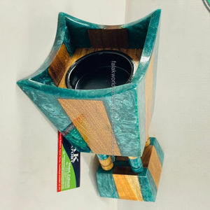 Quemador de Incienso de Madera y Resina Epoxi de Alta Calidad, Quemador de Incienso Árabe Antiguo en Venta, Decoración del Hogar y Porta Incienso de FWE - Product Image 1