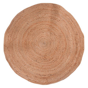 Juego de alfombras de yute redondas grandes hechas a mano Alfombra de fibra natural Premium para decoración del hogar - Product Image 5