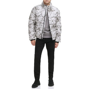 Vente en gros dernier design personnalisé vente en gros veste à bulles en nylon personnalisée matelassée hiver hommes vestes bouffantes à capuche amovibles brillantes - Product Image 3