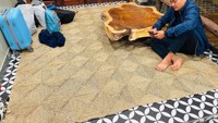Umwelt freundliche Großhandel faltbare Stroh Bereich Teppich Teppich Top Suche Vintage Wohnzimmer Teppiche Best Buy Boden matte Teppiche