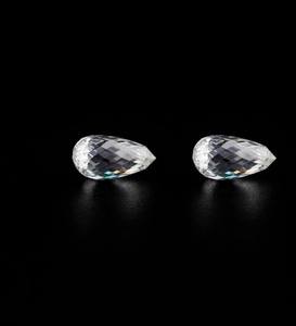 Exportateur indien de diamants propose des diamants de laboratoire CVD de forme fantaisie taille briolette pour boucles d'oreilles pendantes, clarté naturelle VVS - Product Image 3