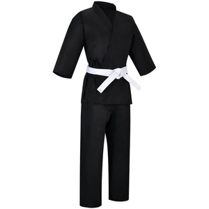 2025 personalizado OEM rojo trajes de Karate artes marciales uniformes hombres algodón Karate traje de peso medio pantalones elásticos - Product Image 4
