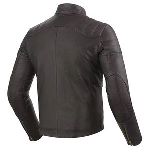 Veste en cuir streetwear pour homme - Nouveau style tendance, confortable, respirante, imperméable et coupe-vent, option logo sur le devant - Product Image 6