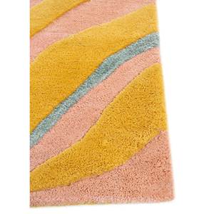 Tapis faits main en laine et viscose Wild Wanderlust Gold, imprimé animal et rayures, pour salon ou couloir - Tnq-1529 - Product Image 4