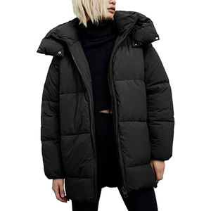 Chaqueta Acolchada de Invierno para Mujer, con Capucha, Estilo Holgado, Larga, Abrigada, Gruesa, Informal - Product Image 1