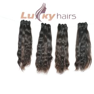 100% paquets de cheveux humains vierges indiens bruts pas cher tissage vague d'eau profonde Styles Extensions droites non transformées - Product Image 4