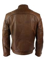 Chaqueta de Invierno Delgada de Piel de Oveja de Alta Calidad Personalizada OEM, Chaqueta Bomber Moderna para Hombre con Cuello Alto Reversible