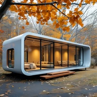 Mini-maison préfabriquée Apple Pod en acier, alimentée à l'énergie solaire, pour chambre, salle de bain, bureau, atelier, sous-sol, salle à manger