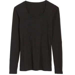 Camiseta de Manga Larga Personalizada para Mujer, Cuello Redondo, Algodón, Logotipo Personalizado, Secado Rápido, Transpirable, 100% Algodón - Product Image 6