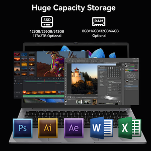 GetMi 140I OEM Flexible Configurable Dual <b>SSD</b> Fingerprint <b>Laptop</b> <b>for</b> Enterprise Security Management and Data Processing - Product Image 4