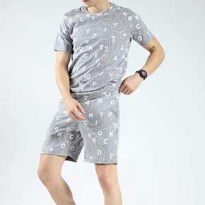 Conjunto de Camiseta y Pantalones Cortos para Hombre, Venta Caliente, Personalizado, 2 Piezas, Camiseta de Manga Corta y Pantalones Cortos, Fábrica OEM - Product Image 4