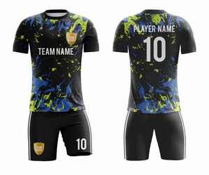 Maillots de football personnalisés de haute qualité |   Uniformes de football imprimés numériquement OEM 2026 |   Tenues à manches courtes respirantes et légères - Product Image 3