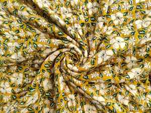 Edredón Queen de Algodón con Estampado Floral Teñido a Mano, Estilo California, Cálido para Invierno - Product Image 4