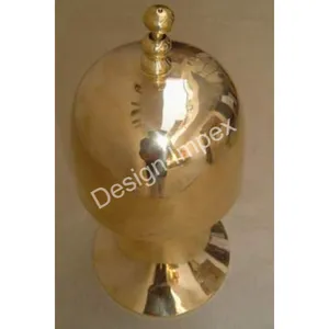 Luxury Bells Handbell With Nautical Golden <b>Ship</b> Wheel Handle Champagne <b>Bottle</b> Opener OEM Support - Product Image 2