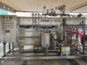 300-10000 LPH boru tipi UHT süt pastörizasyon makinesi makinesi