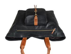 Maletín de Cuero Genuino Negro para Portátil, Bolso de Mensajero Ejecutivo para Hombre y Mujer, con Doble Cremallera y Dos Correas para el Hombro, para Oficina y Trabajo - Product Image 2