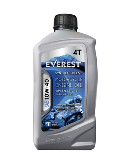 น้ำมันเครื่องมอเตอร์ไซค์เอเวอเรสต์ 4T 10W-40 SN แพ็ค 6 ขวด ขนาด 1 ควอร์ต - Product Image 1