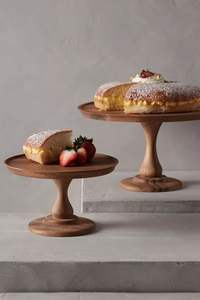 Ensemble de trois supports à gâteaux en bois d'acacia véritable, présentoir à gâteaux en bois, plateau à gâteaux en bois, fournitures de mariage - Product Image 6