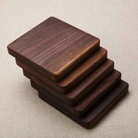 Sous-verres en bois brûlé thème fleurs sauvages, style mignon, haute qualité, personnalisables gratuitement, pour mariage, sur mesure, tapis et plaques de diamètre personnalisé