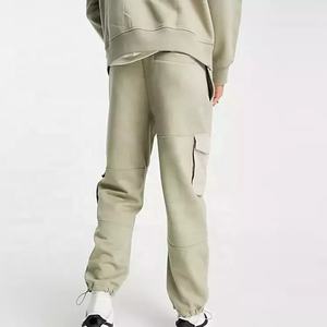 Tenue de survêtement 2 pièces pour homme, ensemble de jogging, fitness, marque privée, jogging, coton, polaire, survêtement cargo - Product Image 4