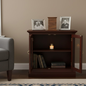 Urne funéraire en bois de noyer de qualité supérieure fabriquée à la main, urnes humaines pour les cendres, prix de gros vietnamien - Product Image 4