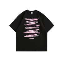 T-shirts pour hommes de qualité supérieure, 100% coton, col rond, manches courtes, coupe ample, respirants, séchage rapide, streetwear décontracté, 220g