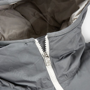 Hermosas chaquetas con capucha de burbujas de invierno para hombres con tela de lona de estilo callejero de manga larga de Pekín personalizada - Product Image 5