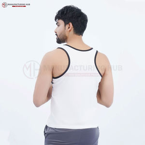 Logo personnalisé coton hommes hommes Muscle Gym course Stringer débardeurs musculation Fitness débardeurs - Product Image 4
