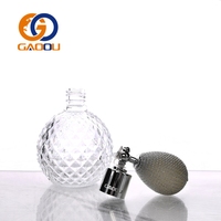 Botol Parfum Spray Kaca Bentuk Bulat Grosir 50ml 100ml, Botol Parfum Vintage Dengan Airbag, Dapat Dikustomisasi