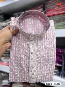 งานปักเลื่อมและผ้าไหมระดับพรีเมียมของผู้ชายทั้งสองด้านสไตล์ทางการแห้งเร็วทุกฤดูกาลสำหรับงานปาร์ตี้และงานแต่งงาน - Product Image 3