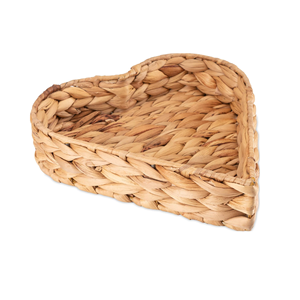 Joli Style Coeur Forme Naturel Jacinthe D'eau Plateau De Service Artisanat Jacinthe D'eau Plateau Décor À La Maison En Gros Du Vietnam - Product Image 1