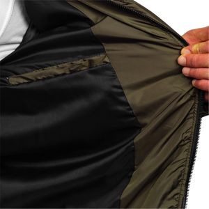 Chaqueta de plumón con aislamiento ligero de invierno para hombre de calidad con cuello levantado, lona impermeable, ropa de estilo hinchado para exteriores - Product Image 6
