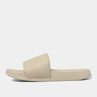 Pantoufles d'extérieur tendance toutes saisons légères unisexes brodées SH en caoutchouc beige avec design élégant en cuir artificiel