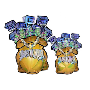 Bolsa de Mylar con Forma Especial Personalizada, a Prueba de Humedad, 3.5g 7g 14g 28g, Holográfica, con Cierre de Cremallera, para Envasado de Alimentos - Product Image 5