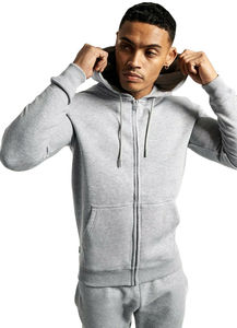 Sudadera con Capucha y Cremallera para Hombre, 100% Algodón, Diseño Personalizado, Bordado con Cuentas, OEM/ODM, Sudaderas y Camisetas de Calidad Económica para Hombre - Product Image 2