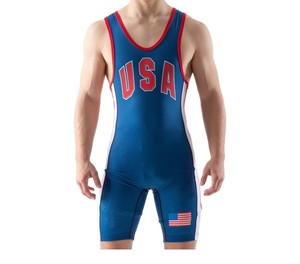 Venta caliente de alta calidad de lucha personalizada Singlets 100% poliéster OEM diseño sublimado Unisex Rajpoot modelo de grupo - Product Image 1