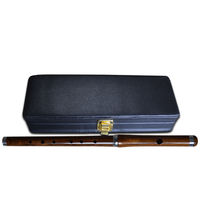 Irish Professional Highland Marching Bb Flute Set Rosewood Hard Case Open Hole Design Silver Plated 6 Holes D Tone