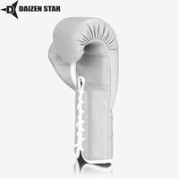 Gants de boxe professionnels en cuir de haute qualité, pour le kickboxing, l'entraînement MMA, respirants, anti-humidité, anti-UV, avec fermeture auto-agrippante réglable