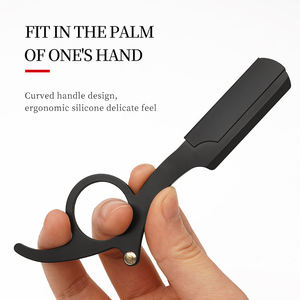 Rasoir manuel professionnel pour coiffeur, rasoir à barbe avec lames remplaçables, rasoir de barbier - Product Image 3