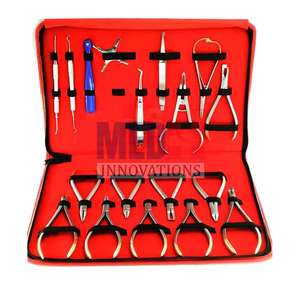 Kit d'instruments dentaires orthodontiques de haute qualité de 18 pièces Instruments chirurgicaux à base composite manuelle en acier inoxydable allemand - Product Image 3