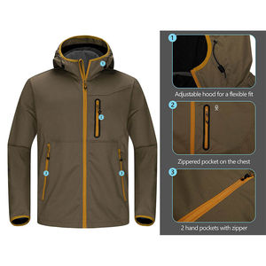 Veste Softshell d'extérieur de marque pour hommes en maille respirante et à séchage rapide pour les activités de camping et de randonnée d'automne - Product Image 5