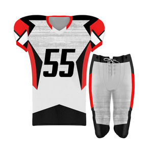 Uniformes de football américain de qualité supérieure Conception personnalisable confortable et respirante avec manches courtes pour une utilisation sportive - Product Image 1