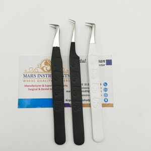 Pinzas de extensión de pestañas de acero inoxidable de alta calidad Agarre perfecto Volumen puntiagudo Fibra Diseño sostenible Hola Herramientas de belleza - Product Image 4