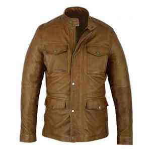 Premium personnaliser Offre Spéciale hiver à la mode élégant Design Unique coupe-vent de haute qualité réel 100% véritable veste en cuir pour hommes - Product Image 6