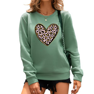 Sudadera de cuello redondo con estampado de algodón de alta calidad para mujer, diseño personalizado, forro informal corto para otoño, venta al por mayor, precio bajo - Product Image 4