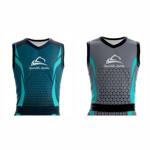 Camiseta de baloncesto de doble cara para jóvenes, uniforme de baloncesto reversible personalizado al por mayor - Product Image 4
