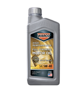 Lubricante Automotriz Sintético Completo Antidesgaste WARCO SAE 5W-40, Aceite de Motor, Paquete de 6, 1 Cuarto de Galón - Product Image 1