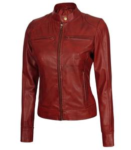 2023 veste en cuir PU marron pour femmes personnalisable automne et hiver équipement de plein air thermique pour la moto et les activités d'hiver - Product Image 1